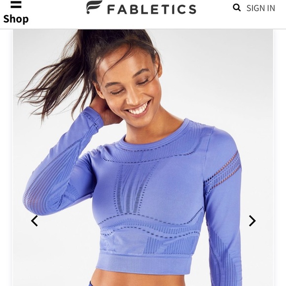 Fabletics Tops - Fabletics Jaymee Mesh Top